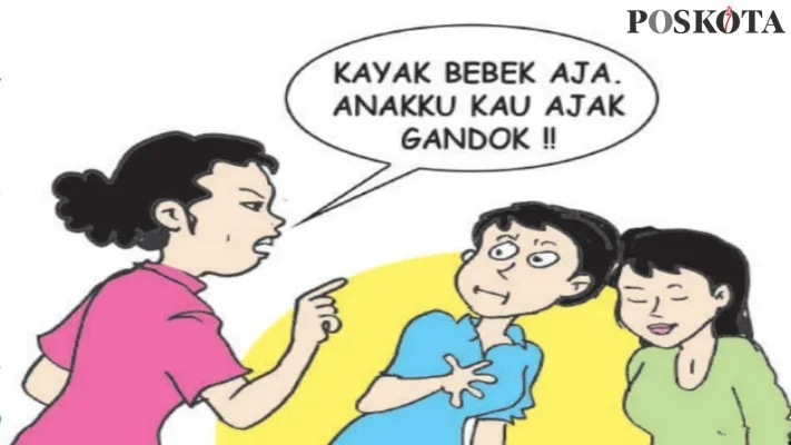 Kartun Nah Ini Dia: Kadung Dipacari dan Dicabuli Ternyata Doi Perempuan Juga. (kartunis: poskota/ucha)