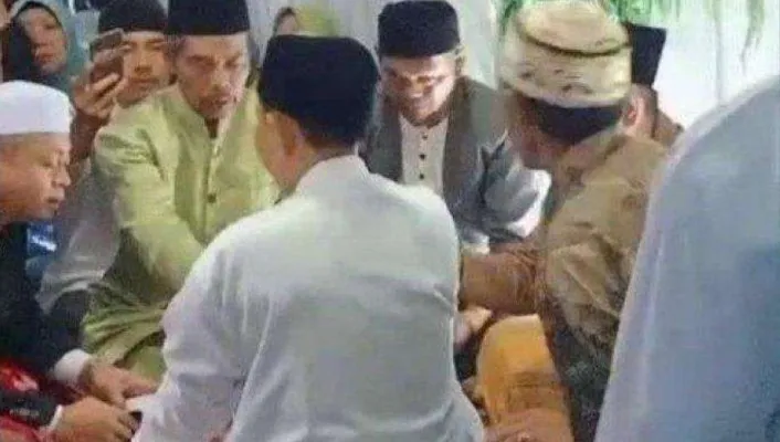 HH aliasas Adiyati (25) saat ijab kabul di Desa Pakuon, Kecamatan Sukaresmi, Kabupaten Cianjur, Jawa Barat (Ist/tangkap layar)