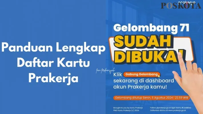 Daftarkan diri Anda dengan NIK E-KTP di Kartu Prakerja, gelombang 71 resmi dibuka pemerintah. Simak panduan lengkap cara mendaftarnya di sini. (Poskota.co.id/Fani Ferdiansyah)