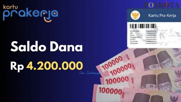 Buruan klaim saldo dana gratis Rp4.200.000 dari program Kartu Prakerja masuk dompet elektronik. (Poskota/Fani Ferdiansyah)