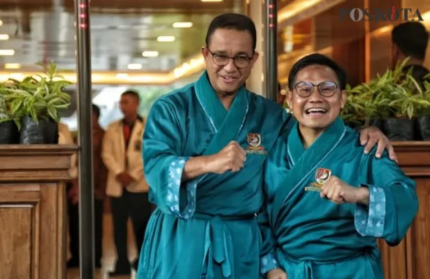 Pasangan capres dan cawapres Anies Baswedan-Muhaimin Iskandar saat   Lakukan Cek Up di RSPAD.(foto/Poskota)