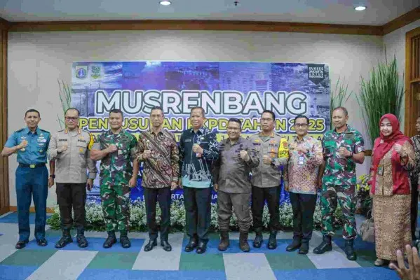 Pj Gubernur DKI Jakarta, Heru Budi Hartono saat mengikuti Musrenbang Tahun 2024 Kota Administrasi Jakarta Utara pada Kamis, 21 Maret 2024. (Istimewa)