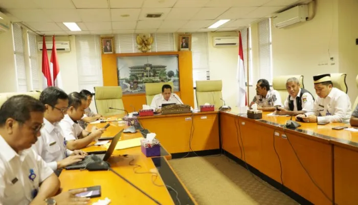 Rapat Koordinasi (Rakor) Pengendalian Inflasi Daerah bersama Pemkab Tangerang yang dihelat Kemendagri. (Istimewa)