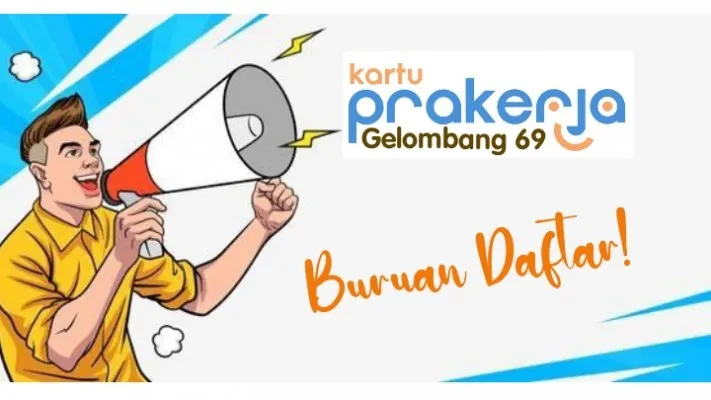 Hore, pendaftaran Kartu Prakerja Gelombang 69 diperpanjang sampai tanggal 5 Juni 2024. (Freepik/Prakerja)