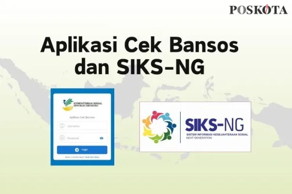 Perbedaan aplikasi Cek Bansos dan SIKS-NG. (Poskota/Della Amelia)