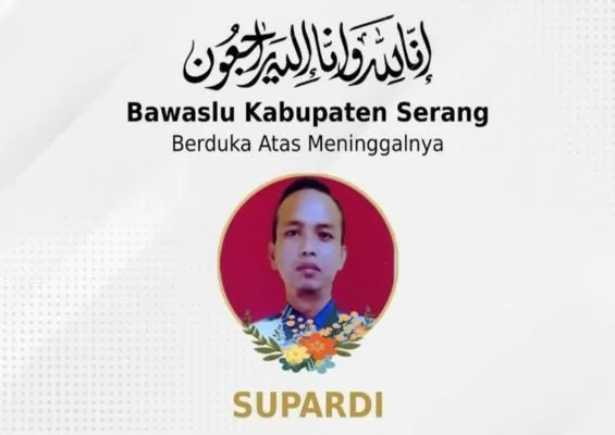 Bawaslu Kabupaten Serang mengucapkan bela sungkawa atas meninggalnya seorang petugas PTPS di TPS 13, Desa Cikeusal, Kecamatan Cikeusal, Kabupaten Serang.(Istimewa)