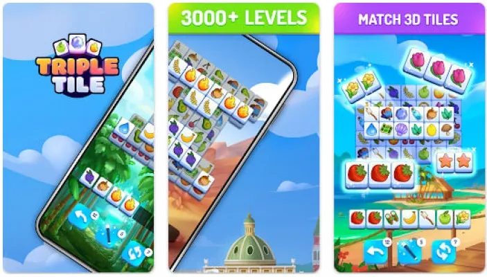 Triple Tile, game penghasil saldo DANA gratis Rp100.000 setiap hari. (Google Play Store)