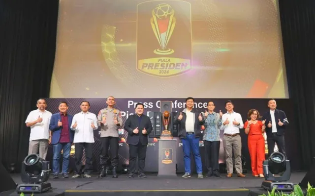 Konferensi pers jelang turnamen Piala Presiden 2024. (Dok. PSSI)