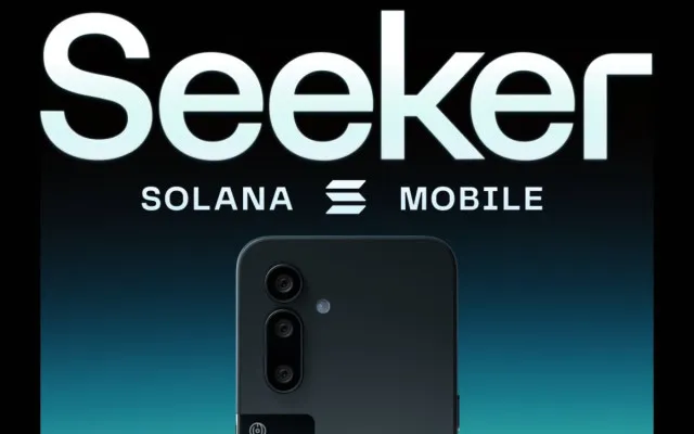 Ilustrasi ponsel pintar dengan tema web3 buatan Solana Mobile. (X/@solanamobile)