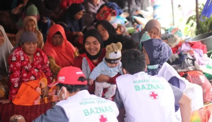 BAZNAS dirikan layanan Pos Kesehatan di lokasi gempa di Cianjur. (ist)