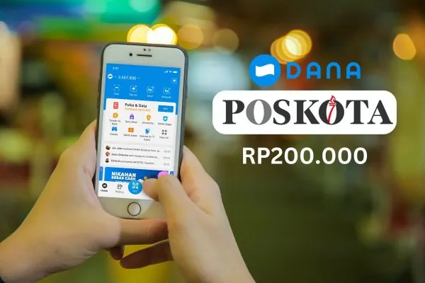 Buruan klik link DANA Kaget di bawah ini dan dapatkan saldo DANA gratis Rp200.000. (Poskota.co.id/Febrian Hafizh Muchtamar)