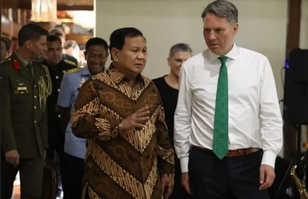 Menteri Pertahanan Prabowo Subianto menerima kunjungan The Hon. Richard Marles MP, Deputi Perdana Menteri (DPM) Australia yang sekaligus  Menteri Pertahanan Australia di Hambalang,(Ist)