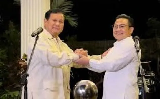 Ketua Umum partai Gerindra, Prabowo Subianto bersama ketua Umum Pkb, Muhaimin Iskandar (foto/ist)