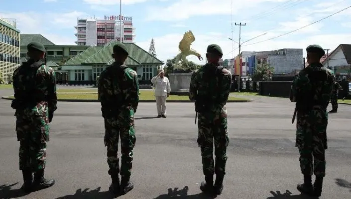 Prabowo Subianto melakukan kunjungan kerja ke Kodam II/Sriwijaya, Palembang. (ist)