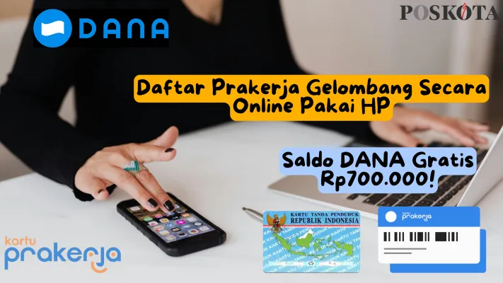 Simak cara daftar NIK dan KK Prakerja Gelombang 72 untuk klaim saldo DANA gratis Rp700.000. (Pexels/Karolina Kaboompics/Edited by Shandra/Posokota)