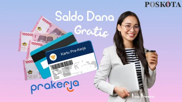 Saldo dana Rp700.000 diterima nama Anda beserta Nomor Induk Kependudukan.  . (Prakerja/Freepik/Neni Nuraeni)