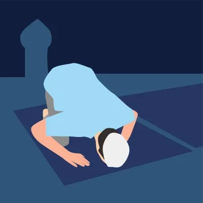 Ilustrasi Sholat Tahajud. (Pixabay)