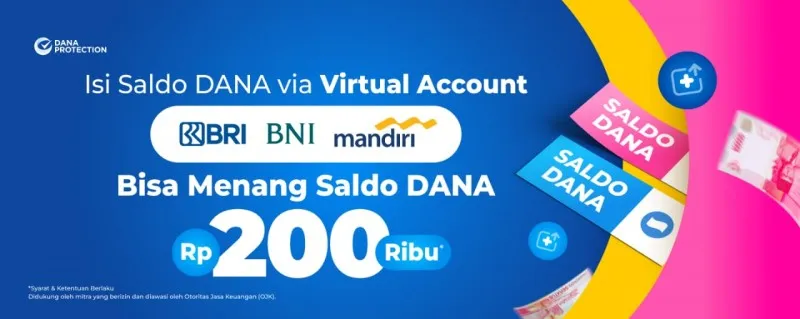 Saldo DANA Gratis Rp200.000 Berhasil Dibawa Pulang Pemilik Akun Bank BRI, BNI, dan Mandiri (website dana.id)