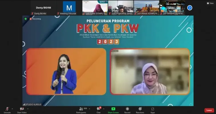 Peluncuran program PKK dan PKW 2023. (ist)