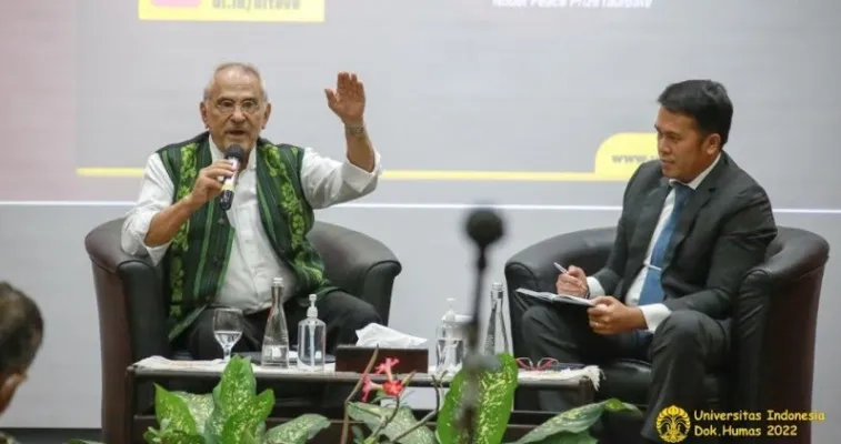 Presiden Timor Leste Jose Ramos Horta lakukan kuliah umum di depan civitas Universitas Indonesia (ist)