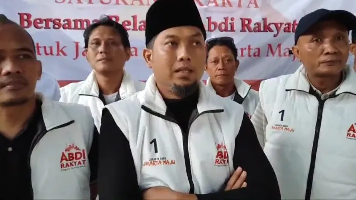 Ketua Umum Relawan Abdi Rakyat, Mohamad Huda. (Poskota/Pandi Ramedhan)