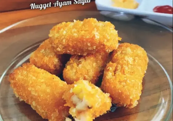 Simak resep nugget ayam sayur yang praktis dan cocok sebagai stok atau jadi ide jualan. (Cookpad/@kristin_s)