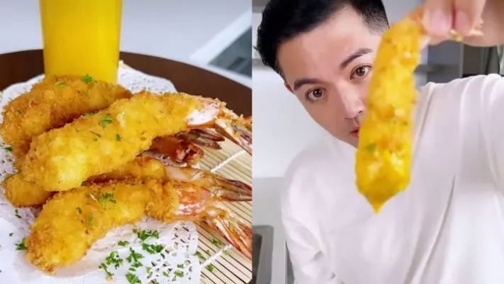 Tempura udang saus telusur asin resep ala Nicky Tirta.(Instagram: @nickytirta)