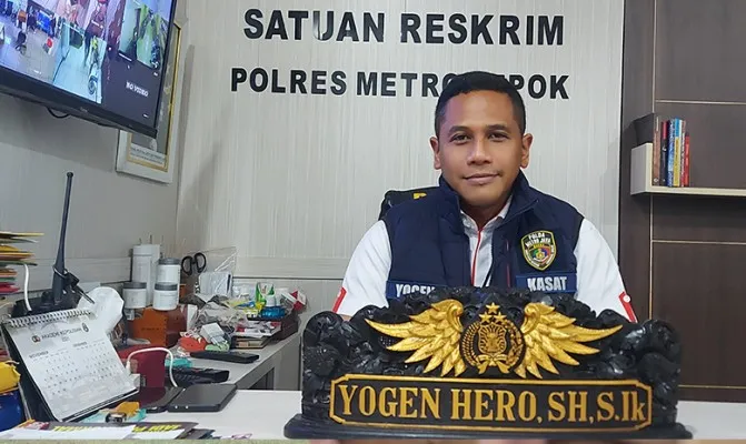 AKBP Yogen Heros Baruno, setelah bikin heboh retweet 'cari keluarga Polisi penembak laskar FPI' dari akun Twitter Pemkot Depok, admin dinonaktifkan dan Polisi lakukan pemeriksaan. (Foto/angga) 