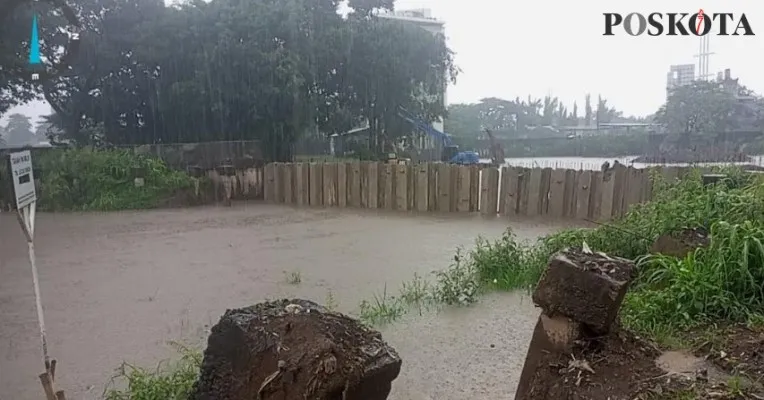 Salah satu lokasi banjir di Jakarta.(aldi)