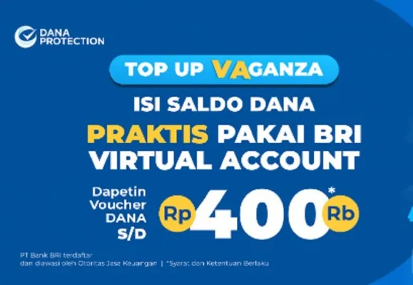 Nasabah Bank BRI berhasil klaim saldo DANA gratis Rp400.000. (DANA.id)