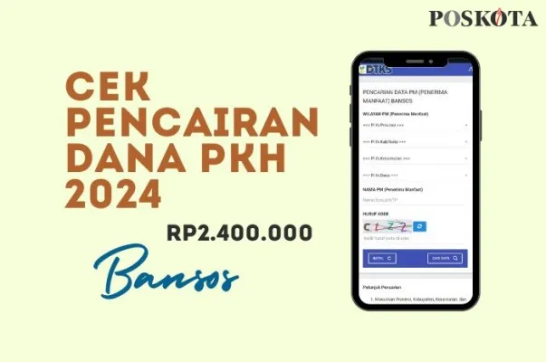 Dapatkan dana bansos Rp2.400.000 dari PKH 2024 subsidi pemerintah. (Poskota.co.id/Della Amelia)