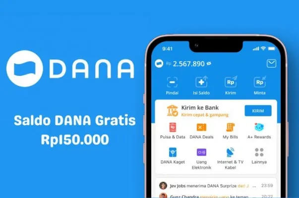 Klaim DANA Kaget sekarang untuk mendapatkan saldo DANA gratis hari ini, Kamis, 9 Mei 2024. (Poskota/Della Amelia)