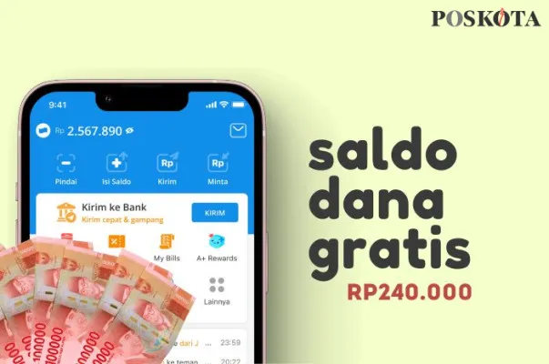 Link DANA Kaget tepercaya untuk mendapatkan uang digital gratis. (Poskota/Della Amelia)