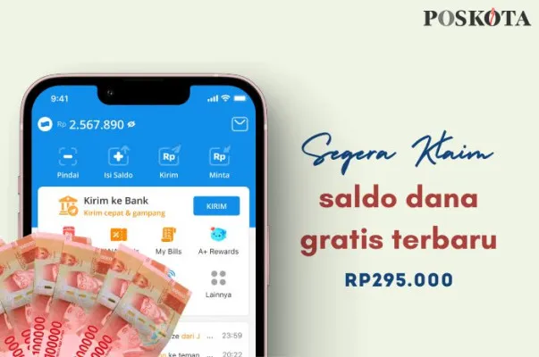 Lima cara rahasia klaim saldo dana gratis Rp295.000 langsung cair (Poskota/Della Amelia)