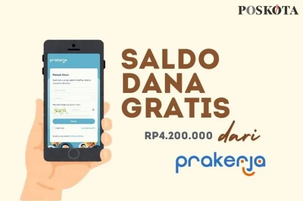 Dapatkan saldo dana gratis Rp4.200.000 dengan mengikuti program pemerintah Kartu Prakerja. (Poskota.co.id/Della Amelia)