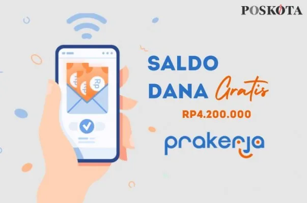 Selamat, NIK e-KTP Anda masuk daftar penrima saldo dana gratis subsidi pemerintah Rp4.200.000 via Kartu Prakerja. (Poskota.co.id/Della Amelia)