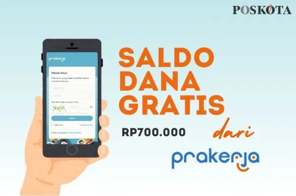 Dapatkan insentif saldo DANA gratis Rp700.000 dari Kartu Prakerja. (Poskota/Della Amelia)