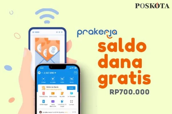 Dompet elektronik milikmu akan dikirim saldo DANA Rp700 ribu gratis, namun sebelumnya perhatikan 2 hal ini. (Poskota.co.id/Della Amelia)