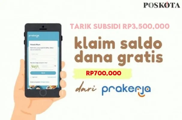 Buruan ambil saldo dana gratis Rp700.000 insentif Kartu Prakerja setelah membelanjakan subsidi Rp3.500.000. (Ilustrasi/Poskota)