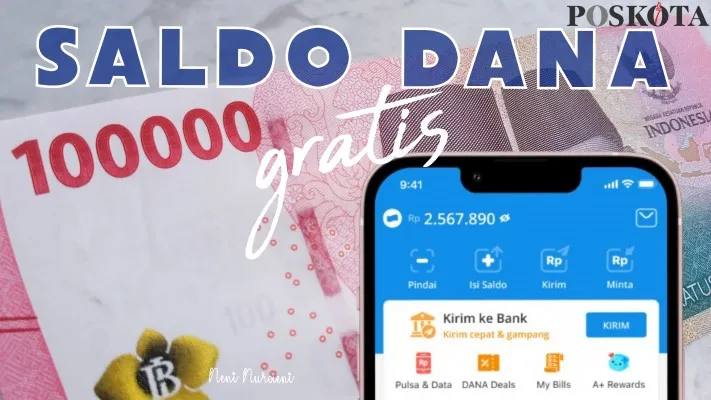 Rp190.000 berupa saldo DANA gratis bisa didapat dari game penghasil uang bernama Low Go. (DANA/Neni Nuraeni)