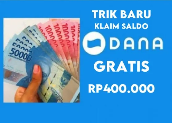 TRIK BARU KLAIM Saldo DANA Gratis Rp400.000 Modal HP dan Rebahan, Cek E-Wallet Kamu Hari Ini. (Canva)