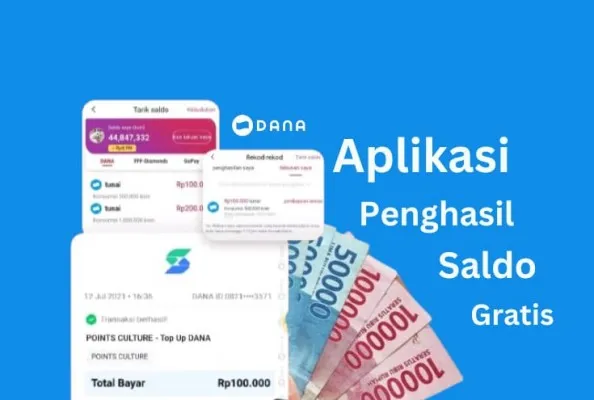 Cashzine, aplikasi penghasil uang yang mengumpulkan koin dan dapat saldo DANA gratis Rp55.000. (Tangkapan layar/Google Play Store/Freepik/canva)