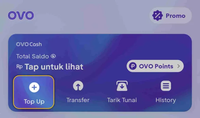 Untuk melakukan top up saldo OVO bisa menggunakan BCA dengan beberapa cara seperti melalui ATM BCA, m-BCA, My BCA, dan Blu by BCA.(OVO)