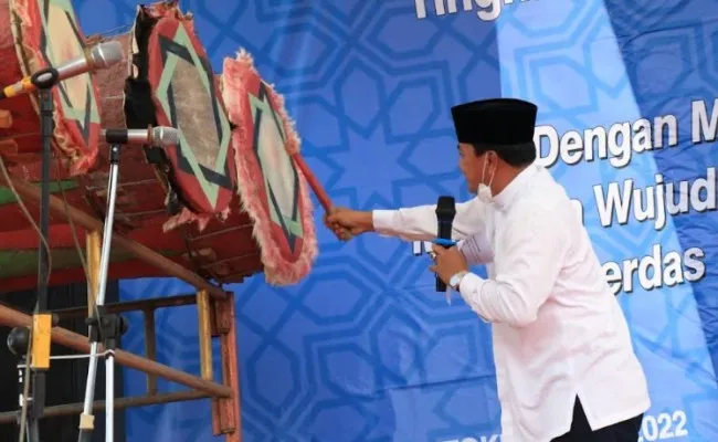 Sekda Kabupaten Tangerang Maesyal Rasyid saat Musabakoh Tilawatil Qur'an ke-5 Desa Bojong Renged. (ist)