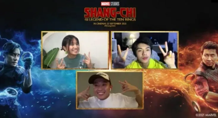 Rich Brian, NIKI dan Warran Hue (doc. Marvel Studios)