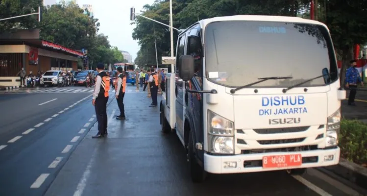 Pengaturan lalu lintas akan dilakukan Dishub DKI untuk mempermudah mobiltas warga yang ingin Salat Ied di Balai Kota. (ist)