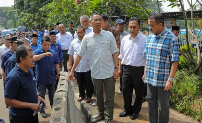 Foto: Pj Heru tinjau titik strategis untuk melihat kesiapan KTT ASEAN yang nantinya akan bertempat di Jakarta. (Ist.)