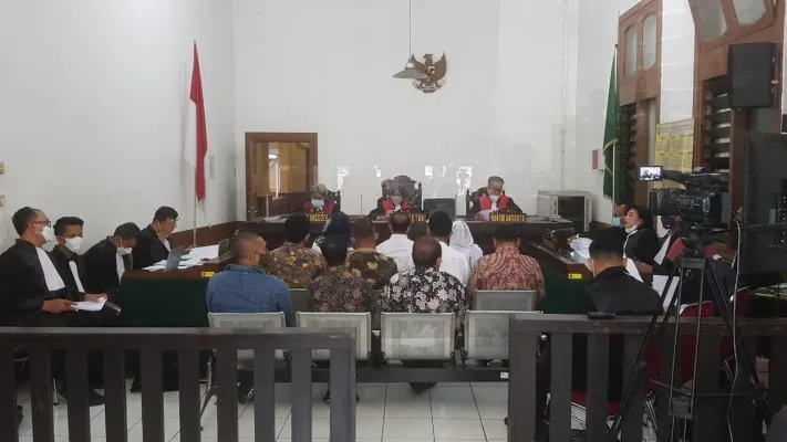 Suasana sidang di Pengadilan Tipikor Bandung, pada Senin (15/8/2022).(ist)