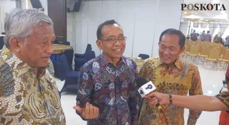 Silaturahmi para Rektor Purnabakti Perguruan Tinggi di Universitas Trisakti, Jakarta, pada Sabtu (27/5/2023). (Pandi)