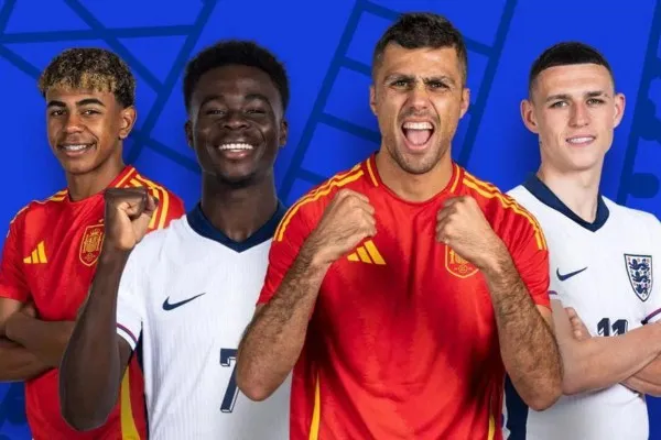 Berikut link live streaming Timnas Spanyol vs Inggris dalam Final Euro 2024 yang ditayangkan RCTI dan Vision+. (UEFA.com)